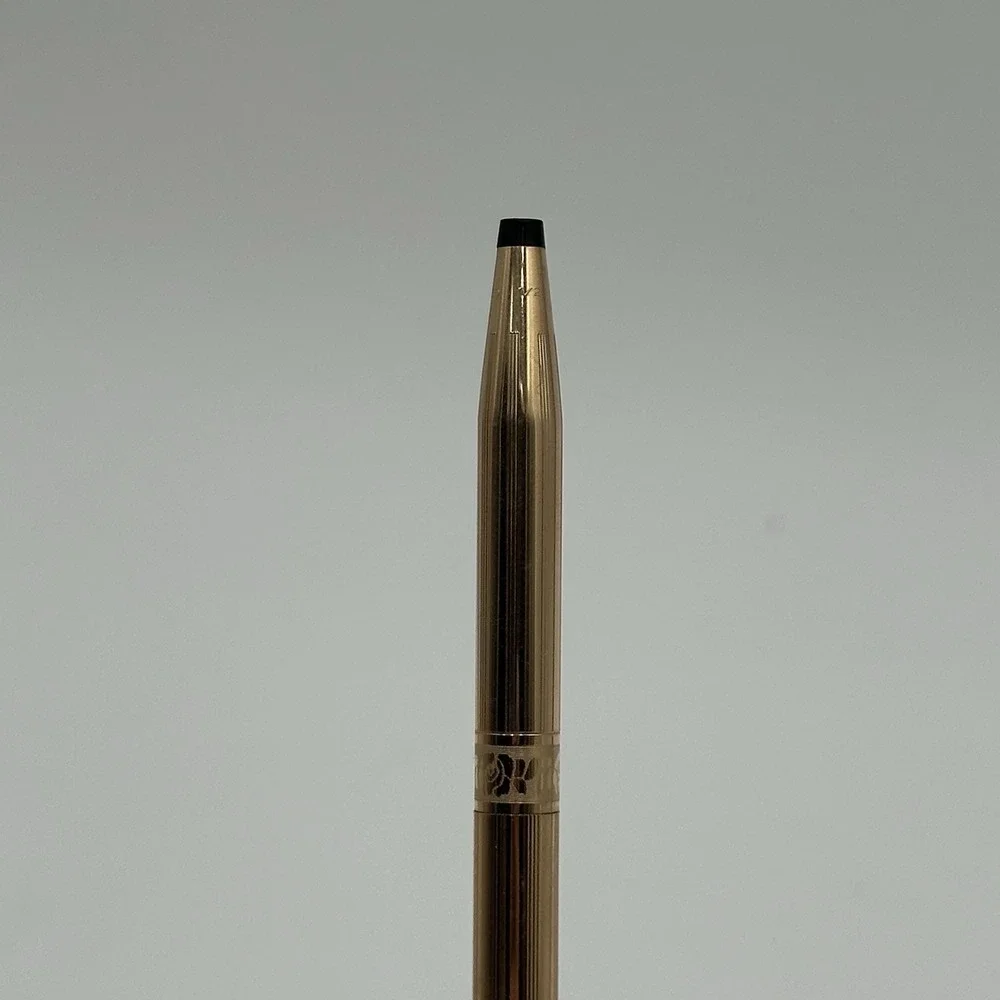 Vintage Cross 14K Gold Filled & Silver Ballpoint Pens IBM Clip USA Working